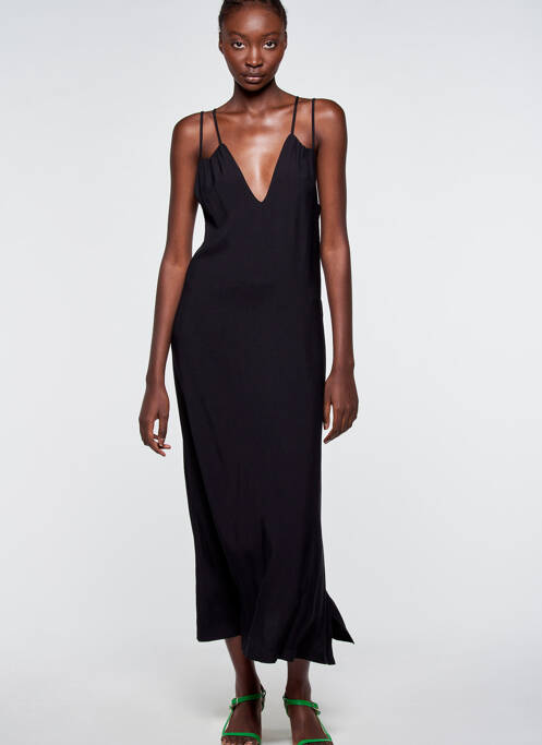Robe longue noir ASTRID BLACK LABEL pour femme