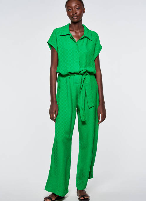 Combi-pantalon vert ASTRID BLACK LABEL pour femme