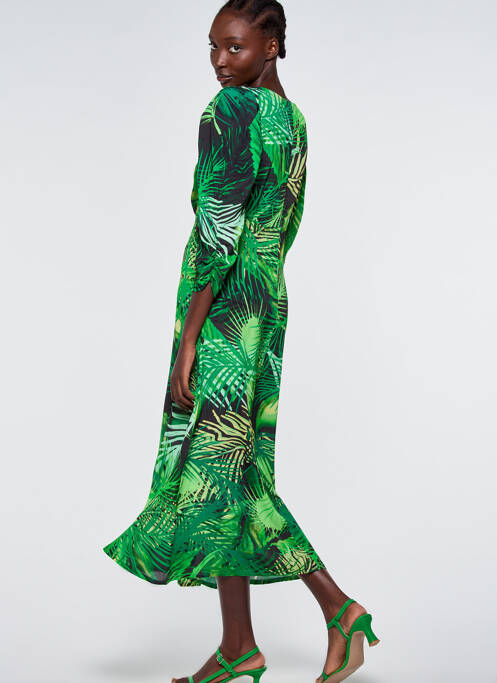 Robe longue vert ASTRID BLACK LABEL pour femme
