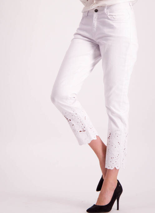 Jeans skinny blanc ASTRID BLACK LABEL pour femme