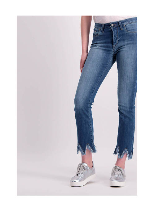 Jeans coupe slim bleu ASTRID BLACK LABEL pour femme