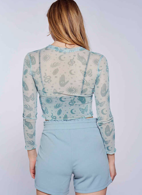 T-shirt vert KAOTIKO pour femme