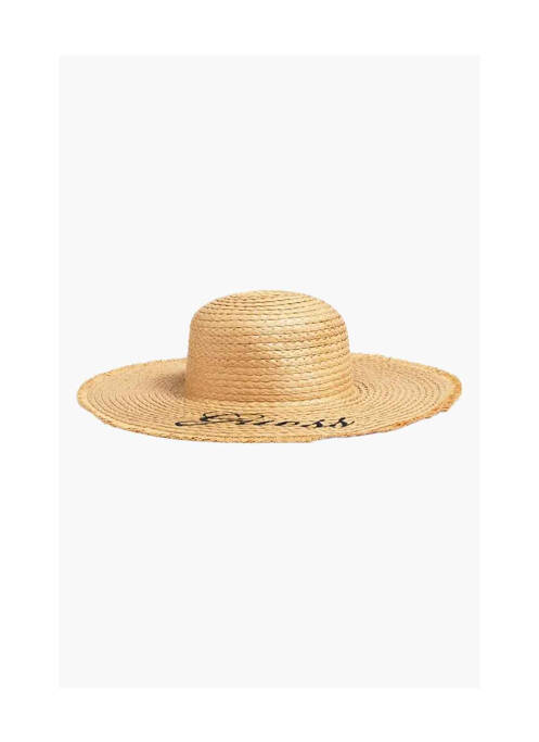 Chapeau beige GUESS pour femme