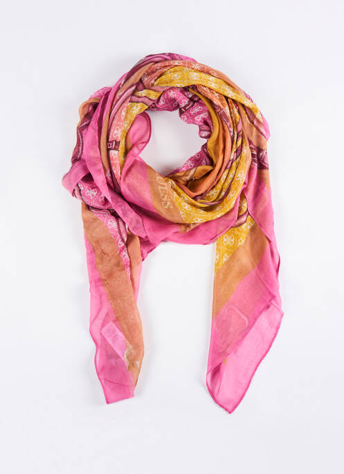 Foulard rose GUESS femme
