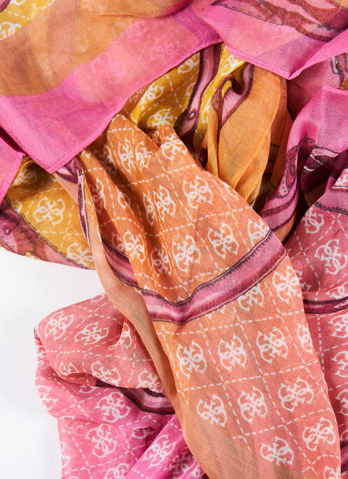 Foulard rose GUESS femme