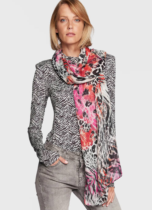 Foulard rose GUESS femme