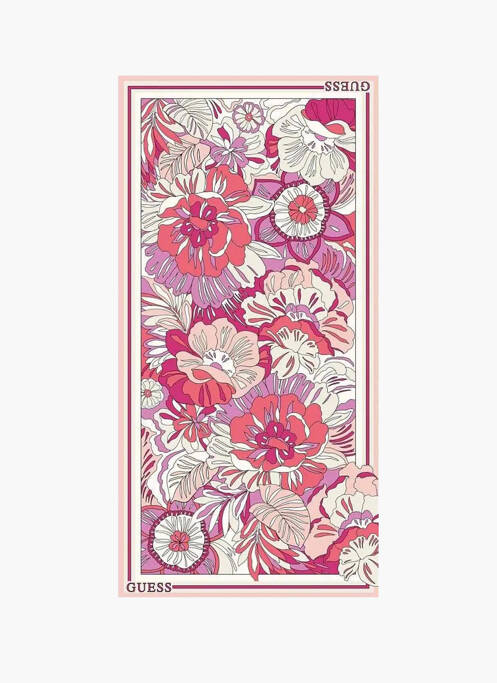 Foulard rose GUESS femme