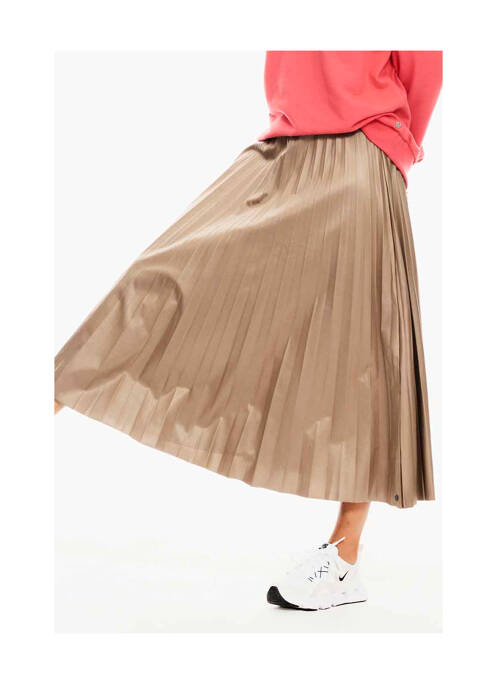 Jupe mi-longue beige GARCIA femme