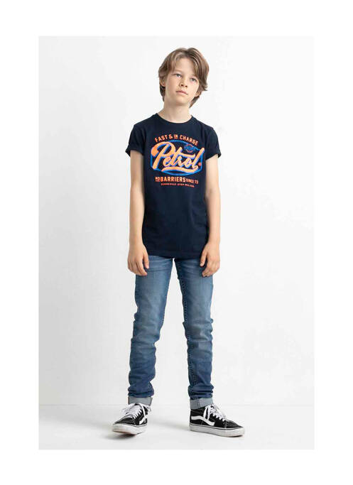 T-shirt bleu PETROL INDUSTRIES garçon