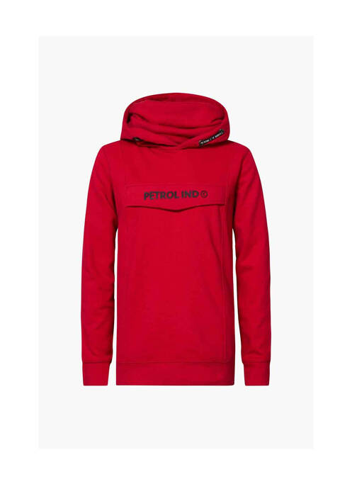 Sweat-shirt à capuche rouge PETROL INDUSTRIES pour garçon