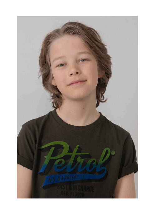 T-shirt vert PETROL INDUSTRIES garçon