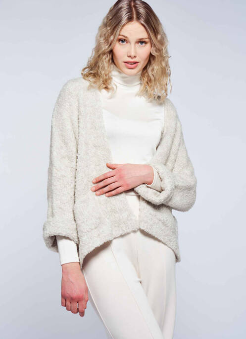 Gilet manches longues blanc ZABAIONE pour femme