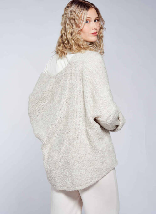 Gilet manches longues blanc ZABAIONE pour femme