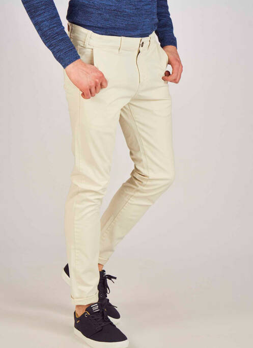 Pantalon chino beige BRUCE & BUTLER  pour homme