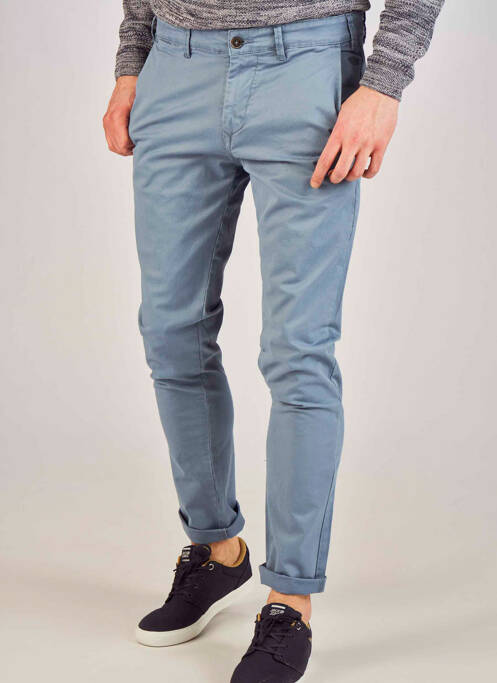 Pantalon chino bleu BRUCE & BUTLER  pour homme