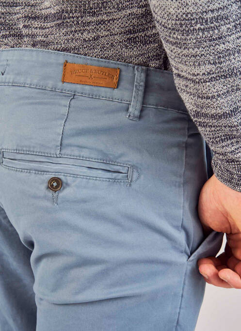 Pantalon chino bleu BRUCE & BUTLER  homme