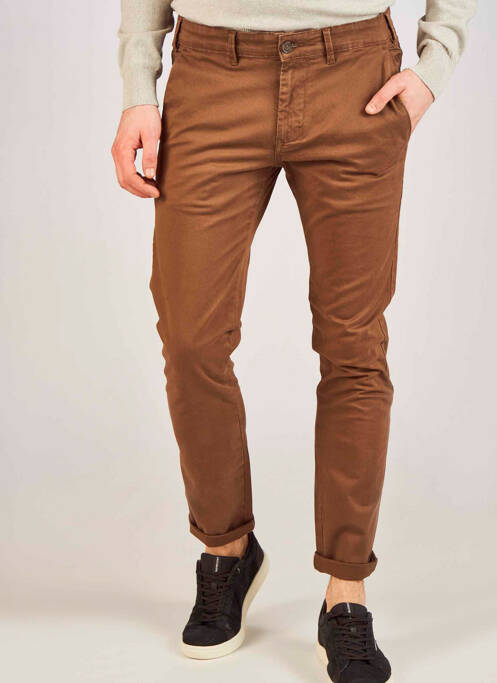 Pantalon chino marron BRUCE & BUTLER  pour homme