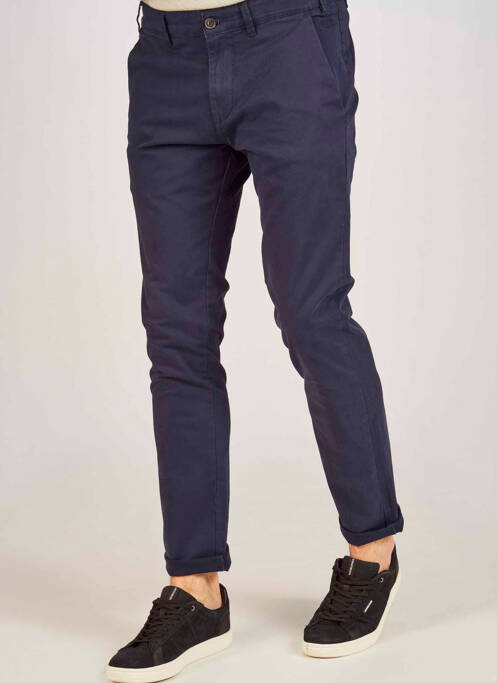 Pantalon chino bleu BRUCE & BUTLER  pour homme