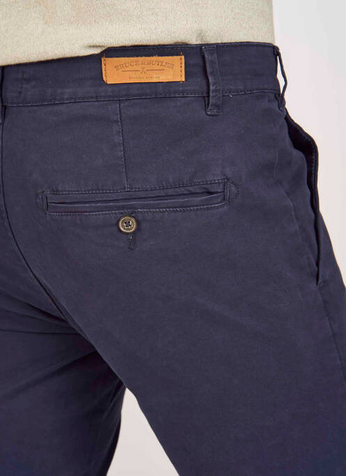 Pantalon chino bleu BRUCE & BUTLER  pour homme
