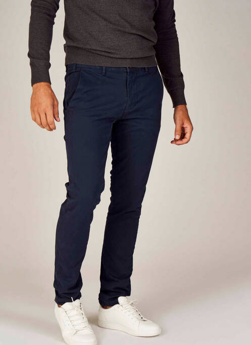 Pantalon chino bleu BRUCE & BUTLER  pour homme