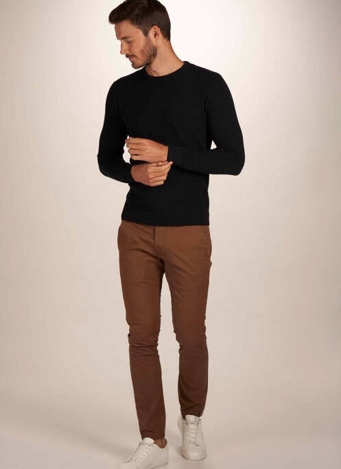 Pantalon chino marron BRUCE & BUTLER  pour homme