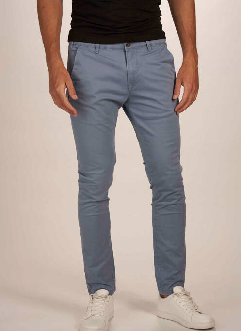 Pantalon chino bleu BRUCE & BUTLER  pour homme