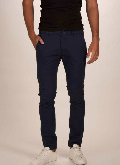 Pantalon chino bleu BRUCE & BUTLER  pour homme