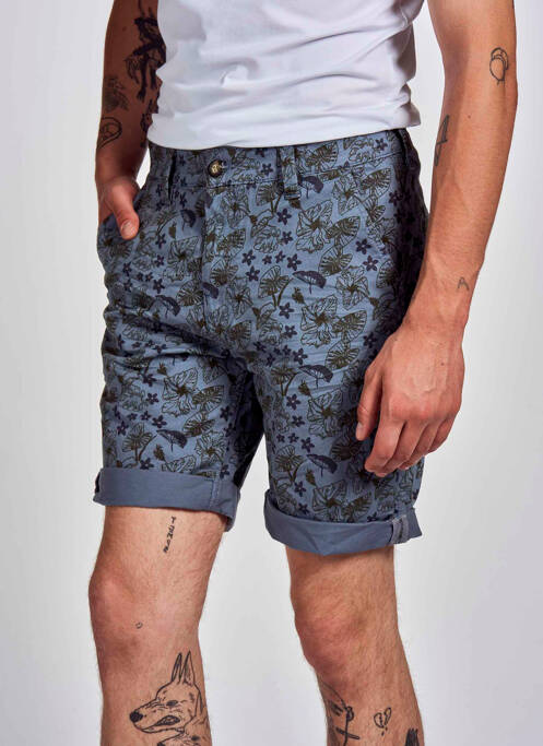 Short bleu BRUCE & BUTLER  pour homme