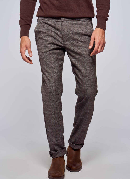 Pantalon chino gris BRUCE & BUTLER  pour homme