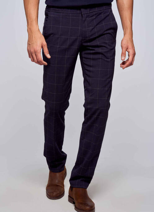 Pantalon chino bleu BRUCE & BUTLER  pour homme