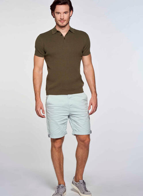 Short bleu BRUCE & BUTLER  pour homme