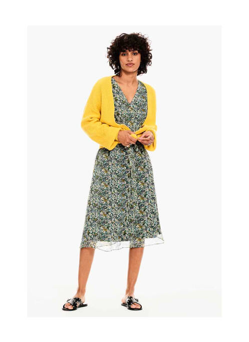 Gilet manches longues jaune GARCIA pour femme