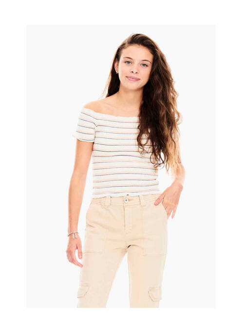 T-shirt blanc GARCIA pour fille