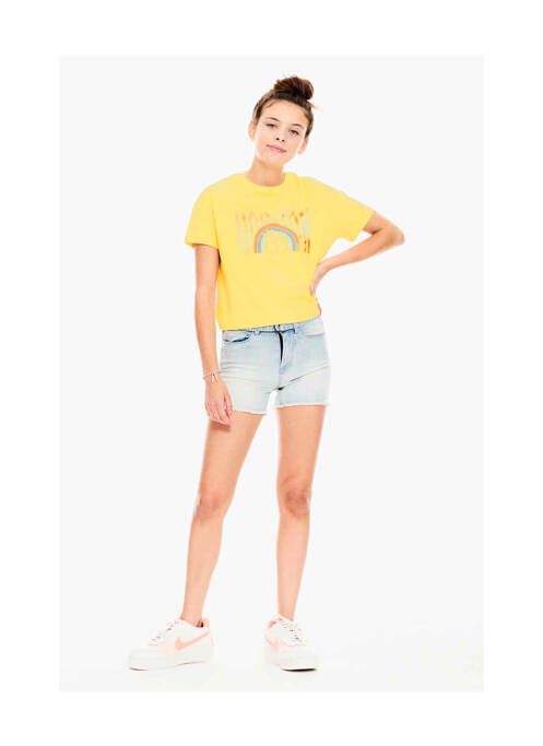 T-shirt jaune GARCIA pour fille