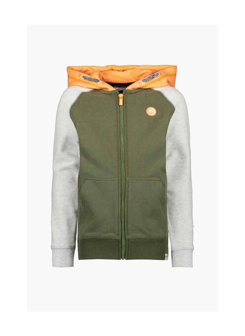 Gilet manches longues vert GARCIA pour garçon