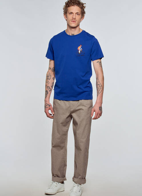 T-shirt bleu CYCLO CLUB MARCEL  pour homme