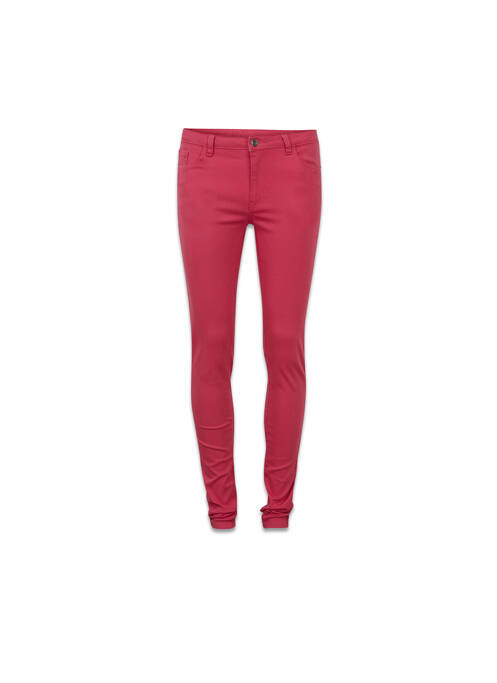 Jeans coupe slim rouge VILA pour femme