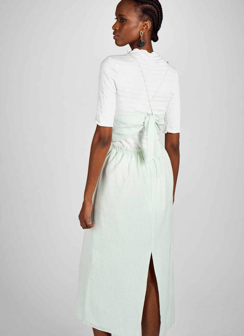 Robe mi-longue vert CLOUDS OF FASHION pour femme