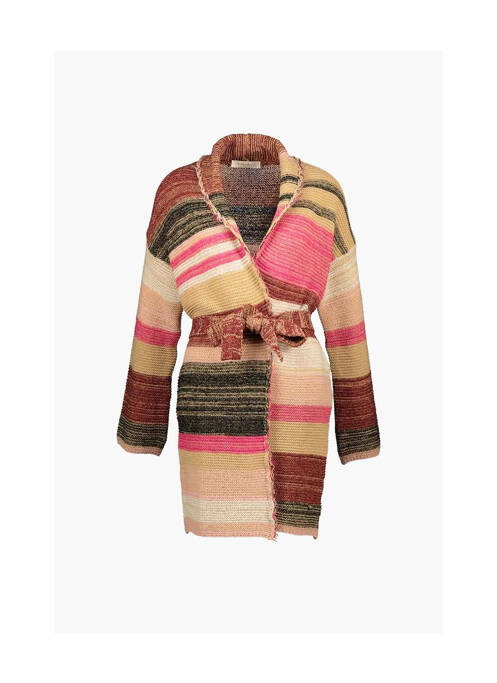 Gilet manches longues marron AMELIE & AMELIE pour femme