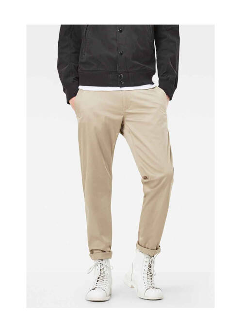 Pantalon chino beige G STAR pour homme