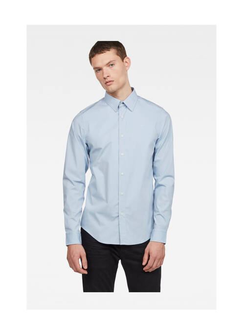 Chemise manches longues bleu G STAR pour homme