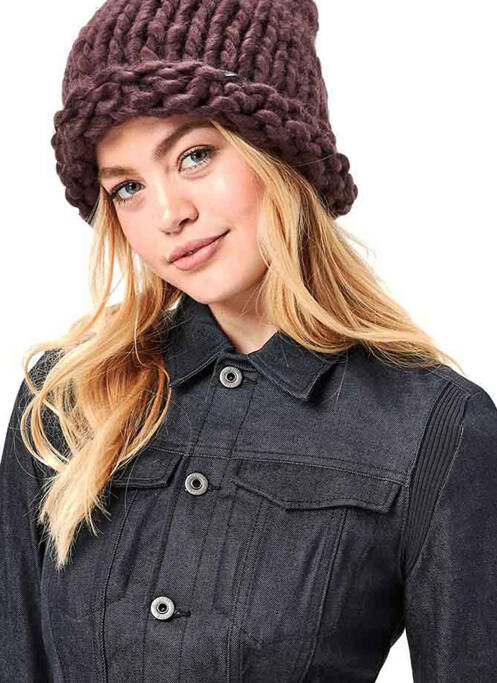 Bonnet violet G STAR pour femme