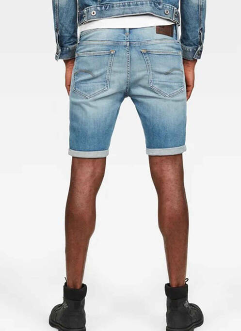 Short bleu G STAR pour homme