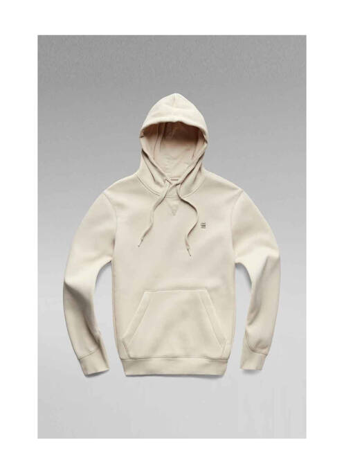 Sweat-shirt à capuche beige G STAR pour homme