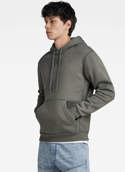 Sweat-shirt à capuche gris G STAR pour homme