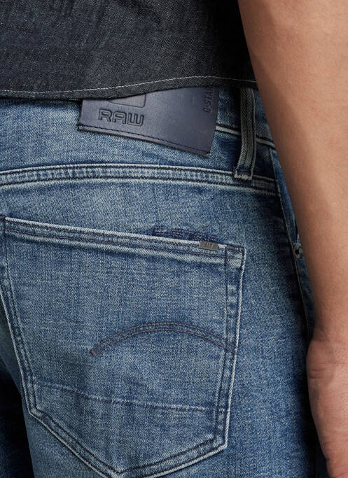 Short bleu G STAR pour homme