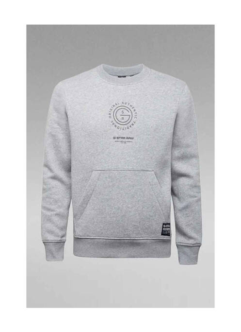 Sweat-shirt gris G STAR pour homme