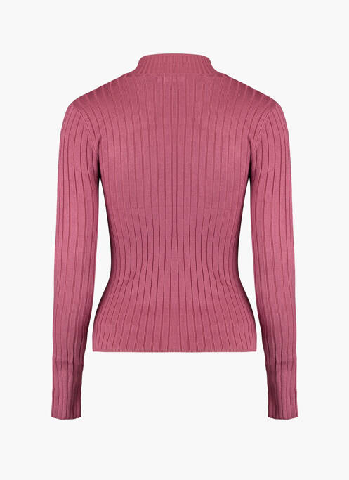 Pull col roulé rouge HAILYS pour femme