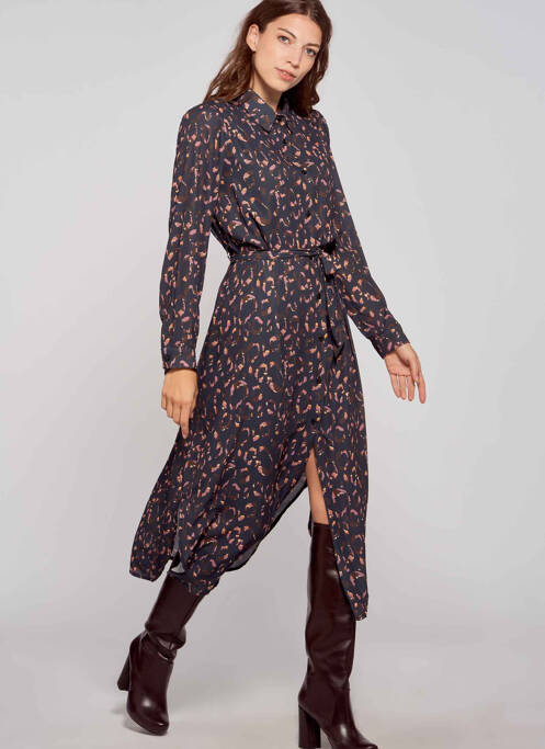 Robe longue bleu BELLITA pour femme