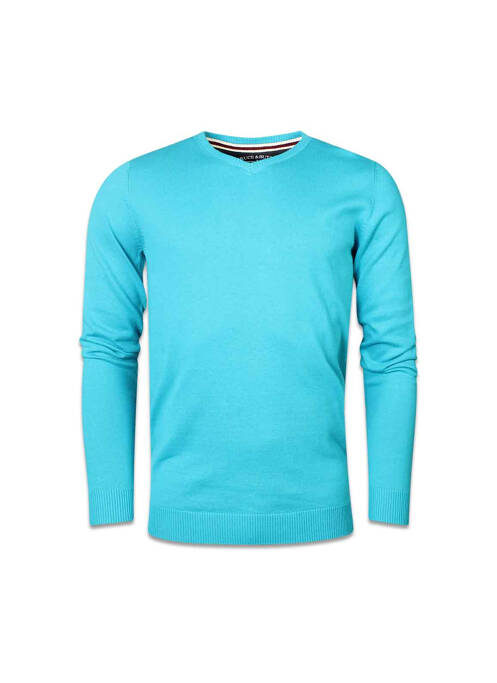 Pull bleu BRUCE & BUTLER  pour homme